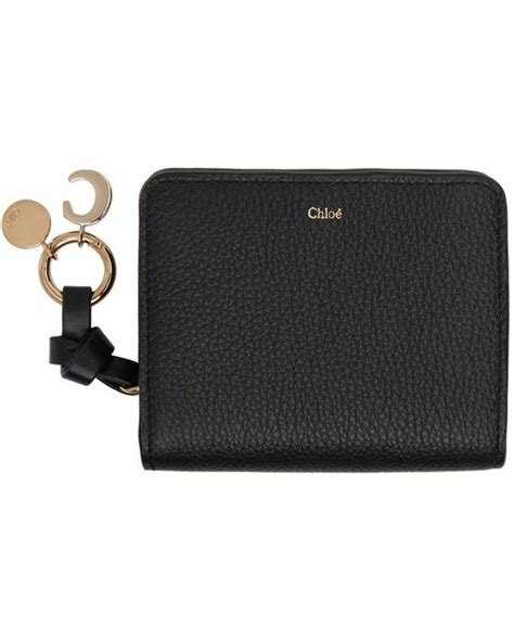 chloe alphabet wallet black|chloe alphabet women's.